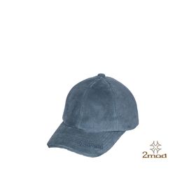 2MOD_19FWC011 Two mod Blue Suede Ball Cap_Handmade, Made in Korea, Hat